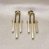 Oro Laminado Stud Earring, Gold Filled Style Polished, Golden Finish, 02.282.0028