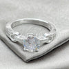 Sterling Silver Wedding Ring, with White Cubic Zirconia, Polished, Silver Finish, 01.398.0015.06