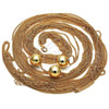 Oro Laminado Fancy Necklace, Gold Filled Style Ball Design, Polished, Golden Finish, 04.321.0031.24
