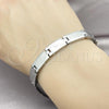 Stainless Steel Solid Bracelet, Polished, Steel Finish, 03.114.0410.08