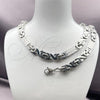 Stainless Steel Necklace and Bracelet, Polished, Steel Finish, 06.363.0057