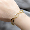 Stainless Steel Solid Bracelet, Polished, Golden Finish, 03.63.22945.08