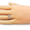 Rhodium Plated Elegant Ring, Bow Design, Matte Finish, Rhodium Finish, 01.60.0024.1