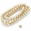 Oro Laminado Bead, Gold Filled Style Ball Design, Matte Finish, Golden Finish, 5.234.030.10.100