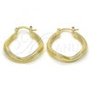 Oro Laminado Small Hoop, Gold Filled Style Polished, Golden Finish, 02.170.0165.25