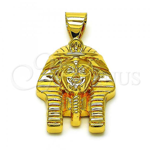 Oro Laminado Religious Pendant, Gold Filled Style Polished, Golden Finish, 05.342.0211