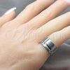 Stainless Steel Mens Ring, Matte Finish, Steel Finish, 01.63.0612.06