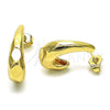 Oro Laminado Stud Earring, Gold Filled Style Chunky Design, Polished, Golden Finish, 02.156.0669