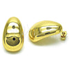 Oro Laminado Stud Earring, Gold Filled Style Polished, Golden Finish, 02.163.0282