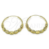Oro Laminado Medium Hoop, Gold Filled Style Diamond Cutting Finish, Golden Finish, 02.170.0439.35