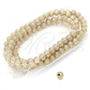 Oro Laminado Bead, Gold Filled Style Ball Design, Matte Finish, Golden Finish, 5.234.030.06.100