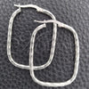 Sterling Silver Medium Hoop, Diamond Cutting Finish, Silver Finish, 02.389.0161.30
