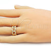 Oro Laminado Elegant Ring, Gold Filled Style Miami Cuban Design, Polished, Golden Finish, 01.310.0036