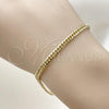 Oro Laminado Basic Bracelet, Gold Filled Style Polished, Golden Finish, 03.213.0299.07