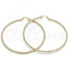 Oro Laminado Extra Large Hoop, Gold Filled Style Diamond Cutting Finish, Golden Finish, 02.213.0154.80
