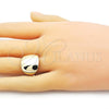 Oro Laminado Elegant Ring, Gold Filled Style Chunky Design, Polished, Golden Finish, 01.213.0051