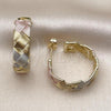 Oro Laminado Small Hoop, Gold Filled Style Polished, Tricolor, 02.213.0829.25