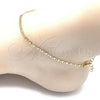 Oro Laminado Basic Anklet, Gold Filled Style Mariner Design, Polished, Golden Finish, 04.213.0214.10