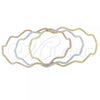 Oro Laminado Trio Bangle, Gold Filled Style Diamond Cutting Finish, Tricolor, 5.231.002.06