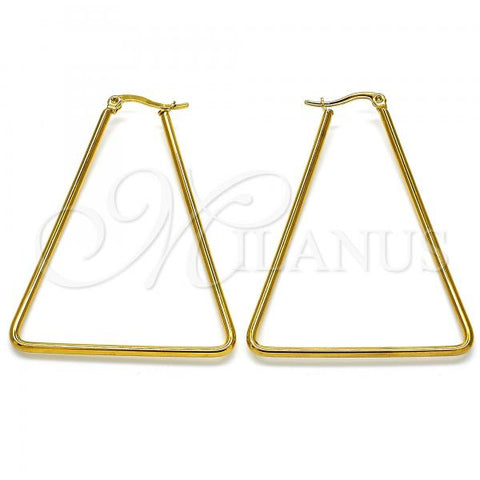 Stainless Steel Medium Hoop, Polished, Golden Finish, 02.356.0001.45