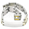 Stainless Steel Solid Bracelet, Polished, Two Tone, 03.114.0382.2.09