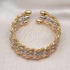 Oro Laminado Trio Bangle, Gold Filled Style Polished, Tricolor, 07.170.0014
