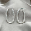 Sterling Silver Medium Hoop, Diamond Cutting Finish, Silver Finish, 02.389.0103.30
