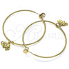 Oro Laminado Medium Hoop, Gold Filled Style Elephant Design, Polished, Golden Finish, 02.63.2739.50