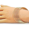 Oro Laminado Semanario Bangle, Gold Filled Style Polished, Golden Finish, 5.232.002.05.5