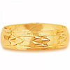 Oro Laminado Wedding Ring, Gold Filled Style Diamond Cutting Finish, Golden Finish, 5.164.033.06 (Size 6)