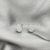 Sterling Silver Stud Earring, with Ivory Pearl, Polished, Silver Finish, 02.399.0058
