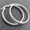 Sterling Silver Medium Hoop, Diamond Cutting Finish, Silver Finish, 02.389.0169.30