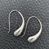Sterling Silver Dangle Earring, Teardrop Design, Polished, Silver Finish, 02.393.0019
