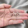 Sterling Silver Stud Earring, Polished, Silver Finish, 02.407.0010