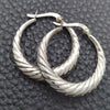 Sterling Silver Medium Hoop, Polished, Silver Finish, 02.393.0016.30