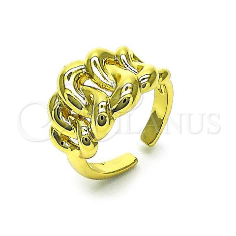 Oro Laminado Elegant Ring, Gold Filled Style Polished, Golden Finish, 01.341.0120