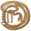 Oro Laminado Fancy Necklace, Gold Filled Style Ball Design, Polished, Golden Finish, 04.321.0030.32
