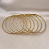 Oro Laminado Semanario Bangle, Gold Filled Style Polished, Golden Finish, 07.08.0001.05