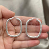 Sterling Silver Medium Hoop, Diamond Cutting Finish, Silver Finish, 02.389.0159.30
