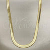 Oro Laminado Basic Necklace, Gold Filled Style Polished, Golden Finish, 04.02.0013.20