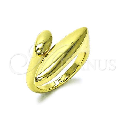 Oro Laminado Elegant Ring, Gold Filled Style Polished, Golden Finish, 01.341.0121