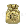 Oro Laminado Love Link Pendant, Gold Filled Style Money Sign Design, Golden Finish, 05.179.0039