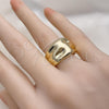 Oro Laminado Elegant Ring, Gold Filled Style Polished, Golden Finish, 01.213.0057