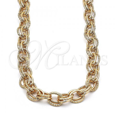 Oro Laminado Basic Necklace, Gold Filled Style Polished, Golden Finish, 04.331.0003.36