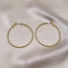 Oro Laminado Large Hoop, Gold Filled Style Diamond Cutting Finish, Golden Finish, 02.93.0007.50