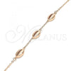 Sterling Silver Fancy Bracelet, Polished, Rose Gold Finish, 03.332.0001.1.07