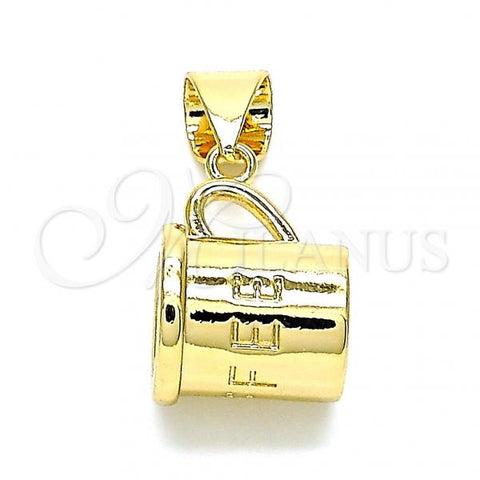 Oro Laminado Fancy Pendant, Gold Filled Style Polished, Golden Finish, 05.342.0007
