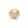 Oro Laminado Bead, Gold Filled Style Ball Design, Matte Finish, Golden Finish, 5.234.027.04.100