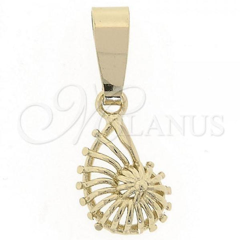 Oro Laminado Fancy Pendant, Gold Filled Style Polished, Golden Finish, 5.183.044