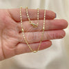 Oro Laminado Basic Necklace, Gold Filled Style Polished, Golden Finish, 04.213.0278.18